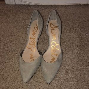 Never Worn Sam Edelman Grey Pumps